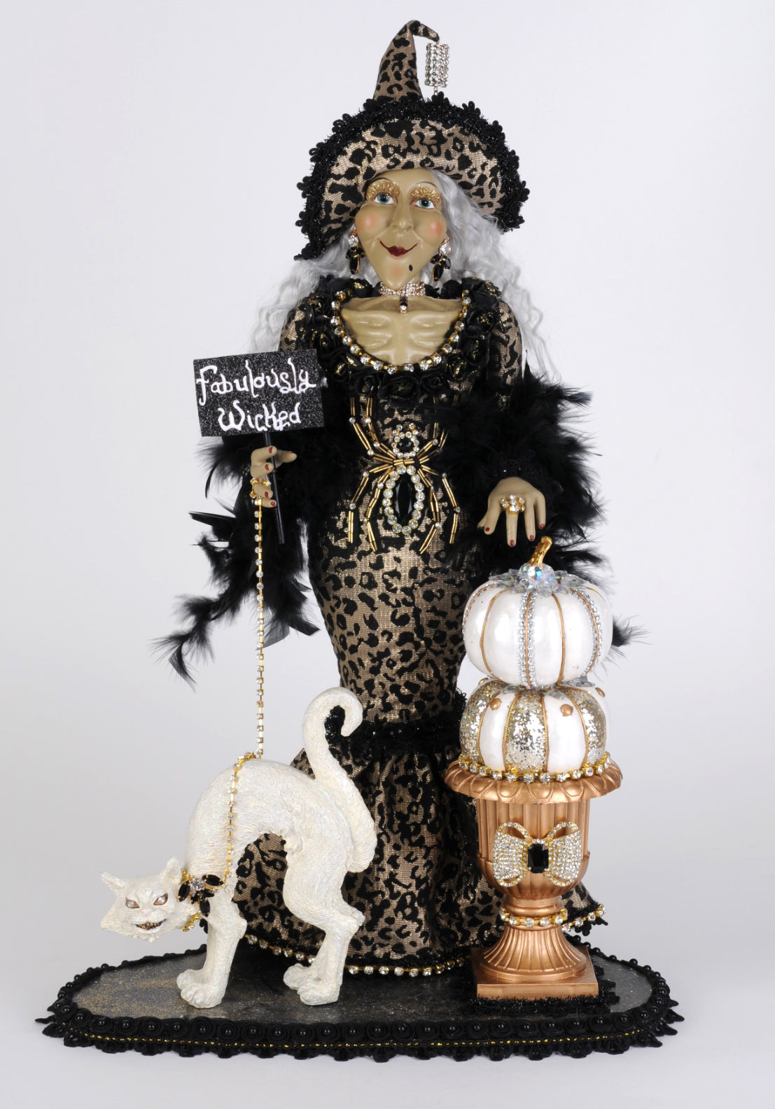 Lighted Fabulously Wicked Leopard Witch