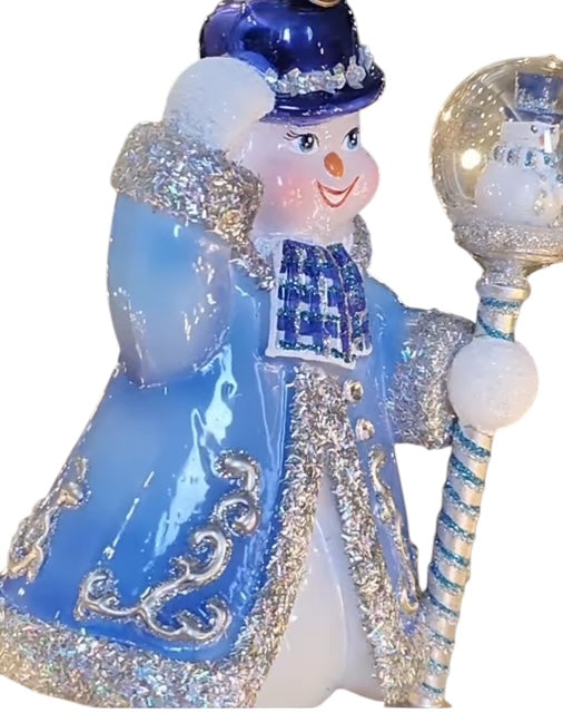 SNOWMAN WITH GLOBE