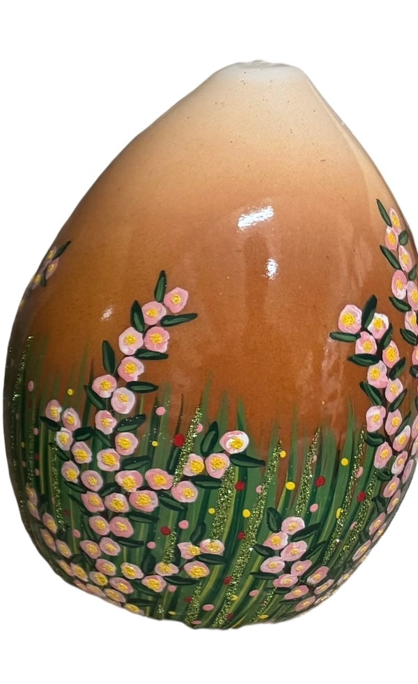 6" FREE STANDING GLASS EGG