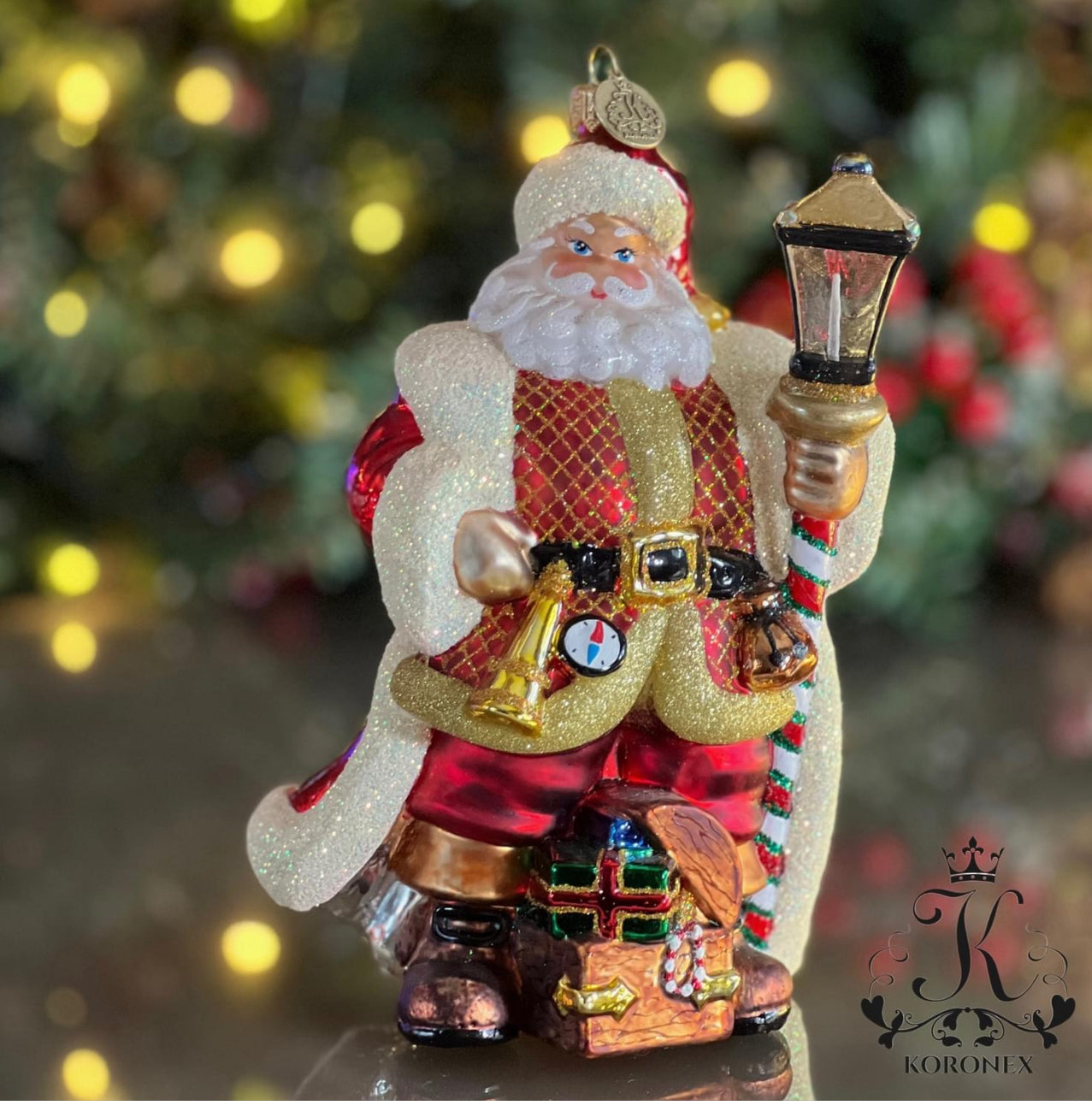Santa with lantern