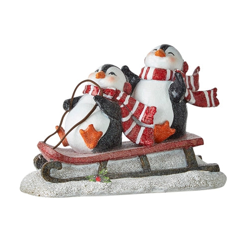 7.25" Sledding Penguins
