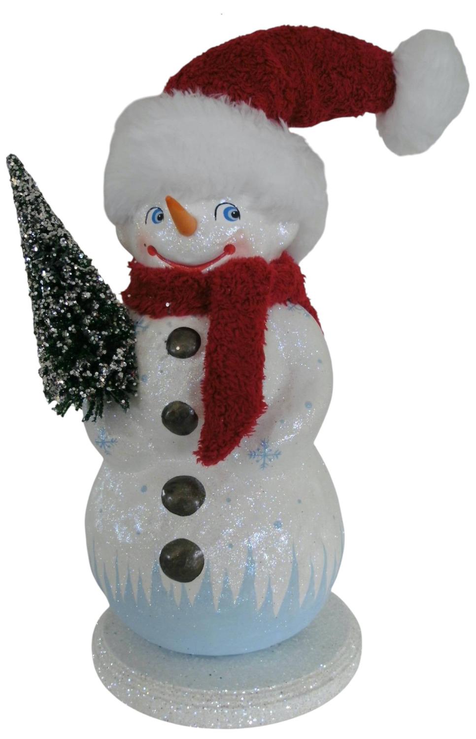 XL Snowman with Santa Hat