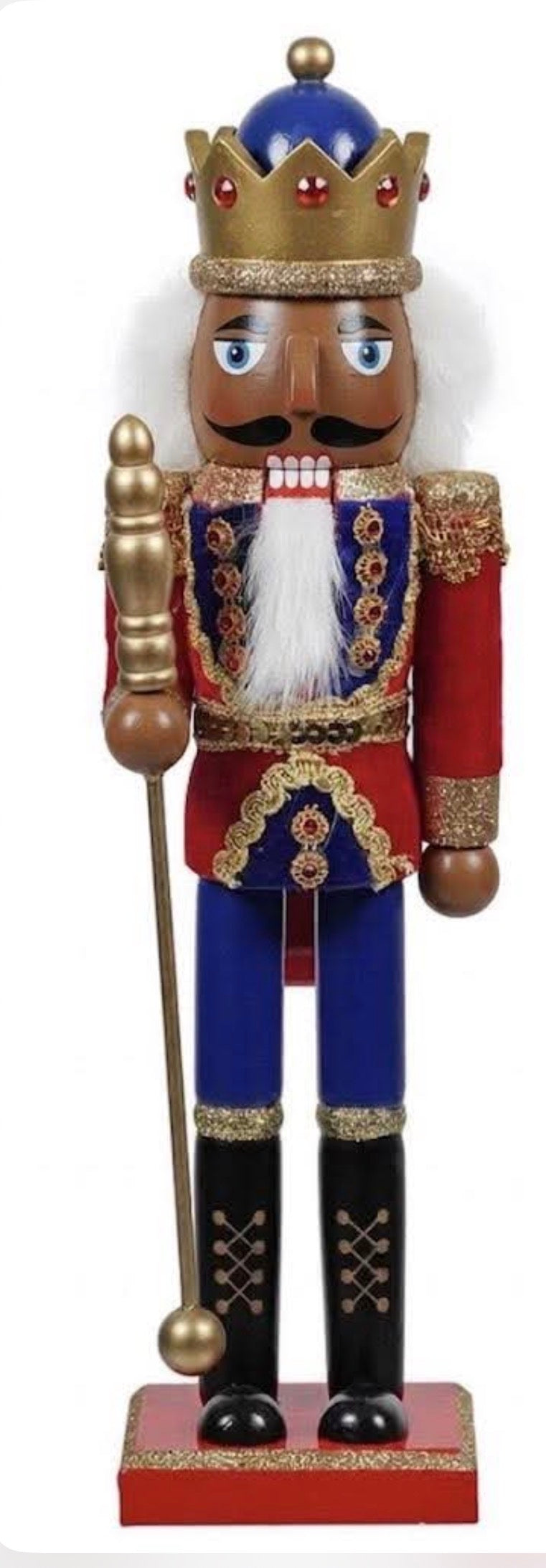 15" African American Red and BlueNutcracker