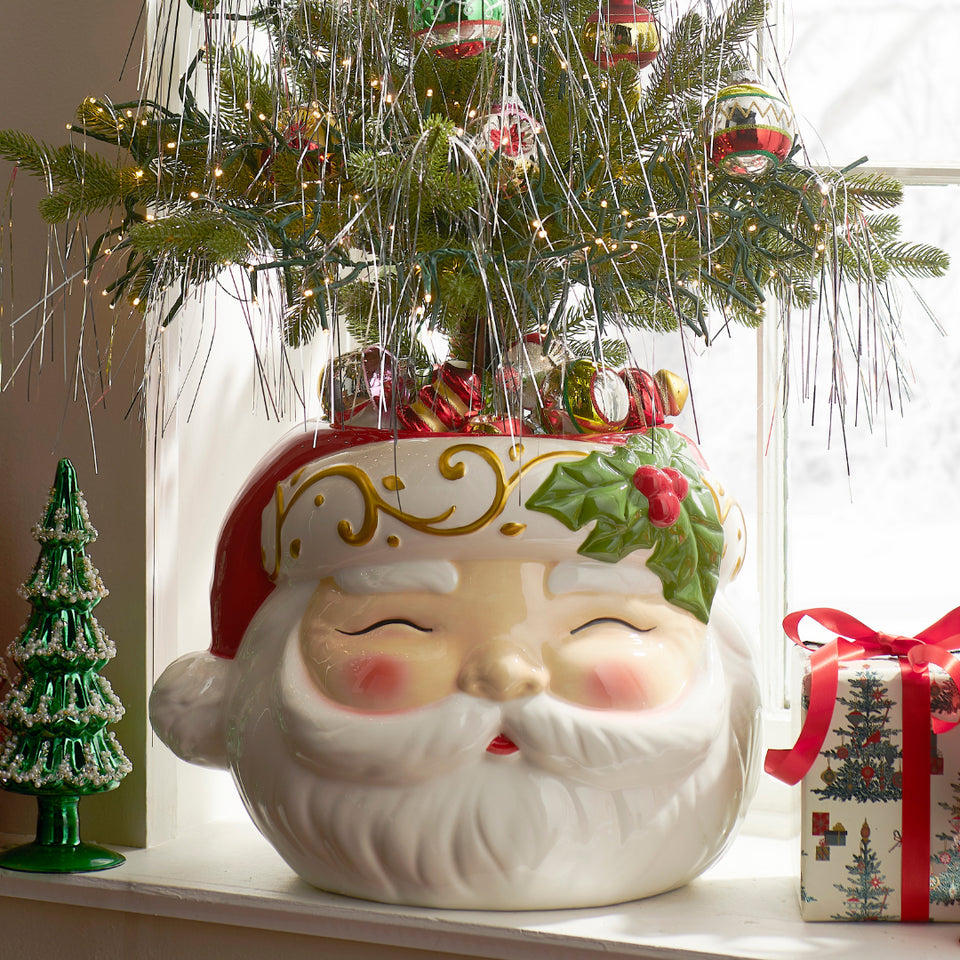 15" SANTA HEAD CONTAINER