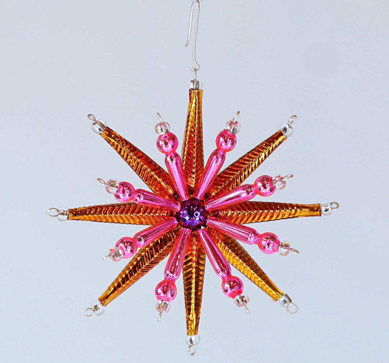 Purple,Pink and Orange Sunburst Star Set of 2