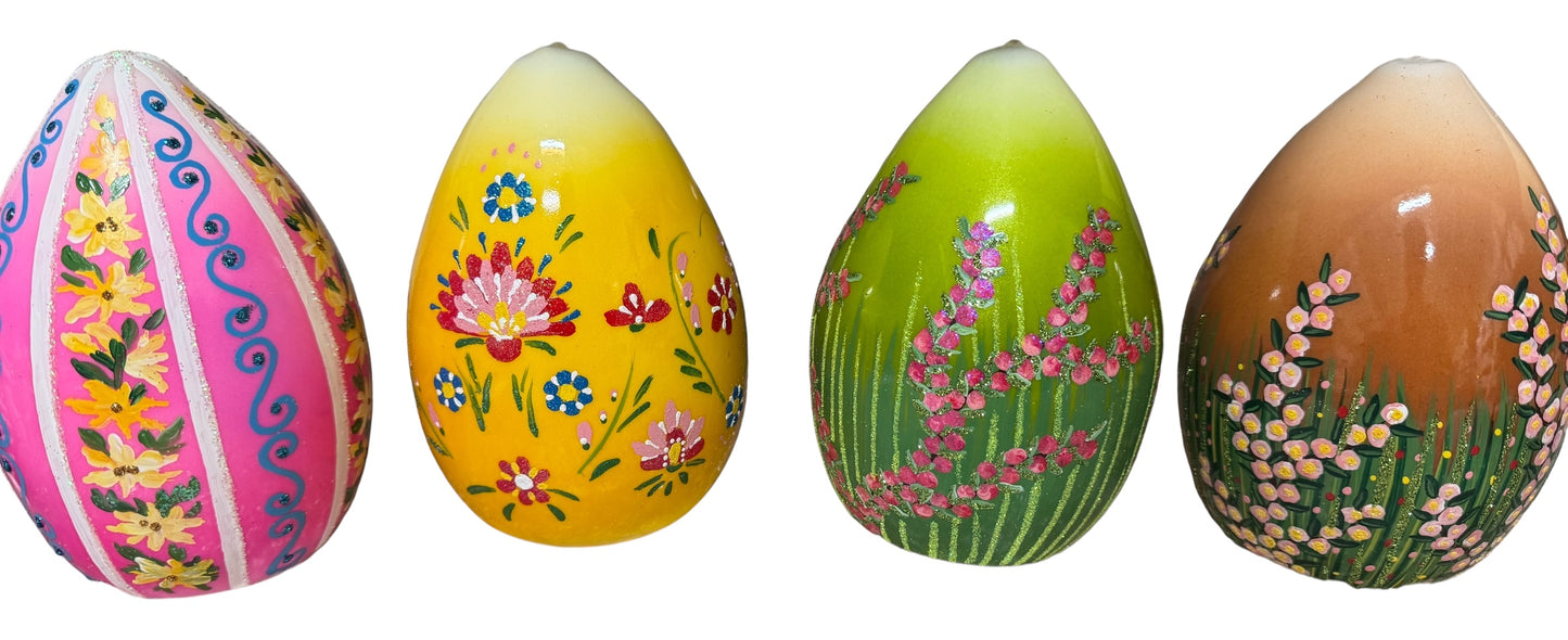 6" FREE STANDING GLASS EGG