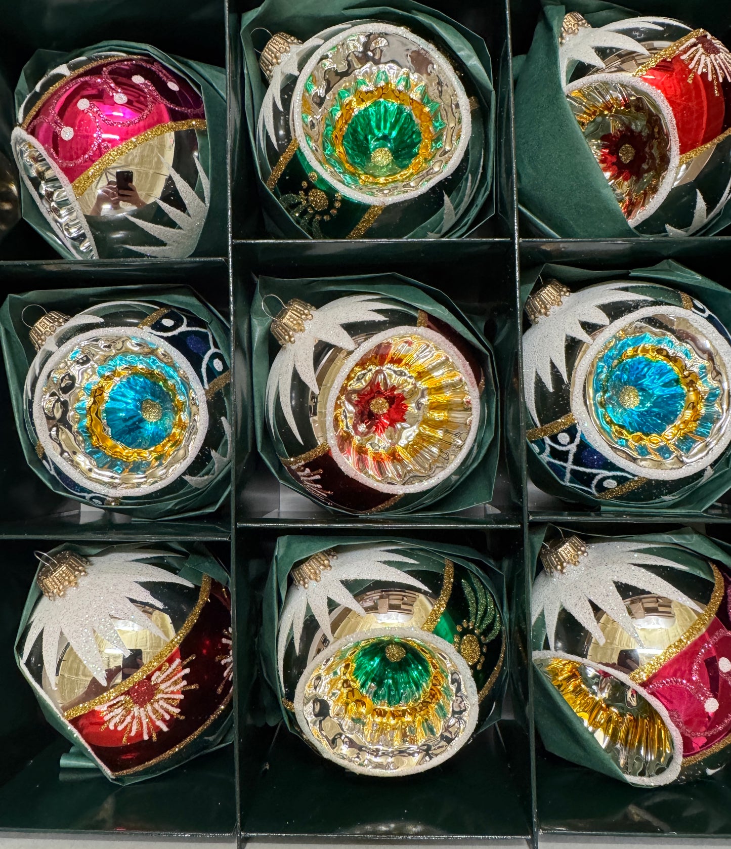 Vintage Reflector Set of 9