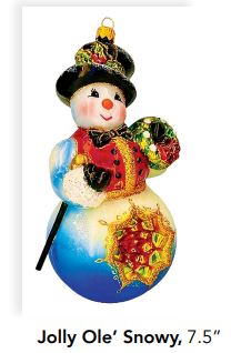 7.5-Inch Jolly Ole' Snowy by HeARTfully Yours™ - E & C Creations