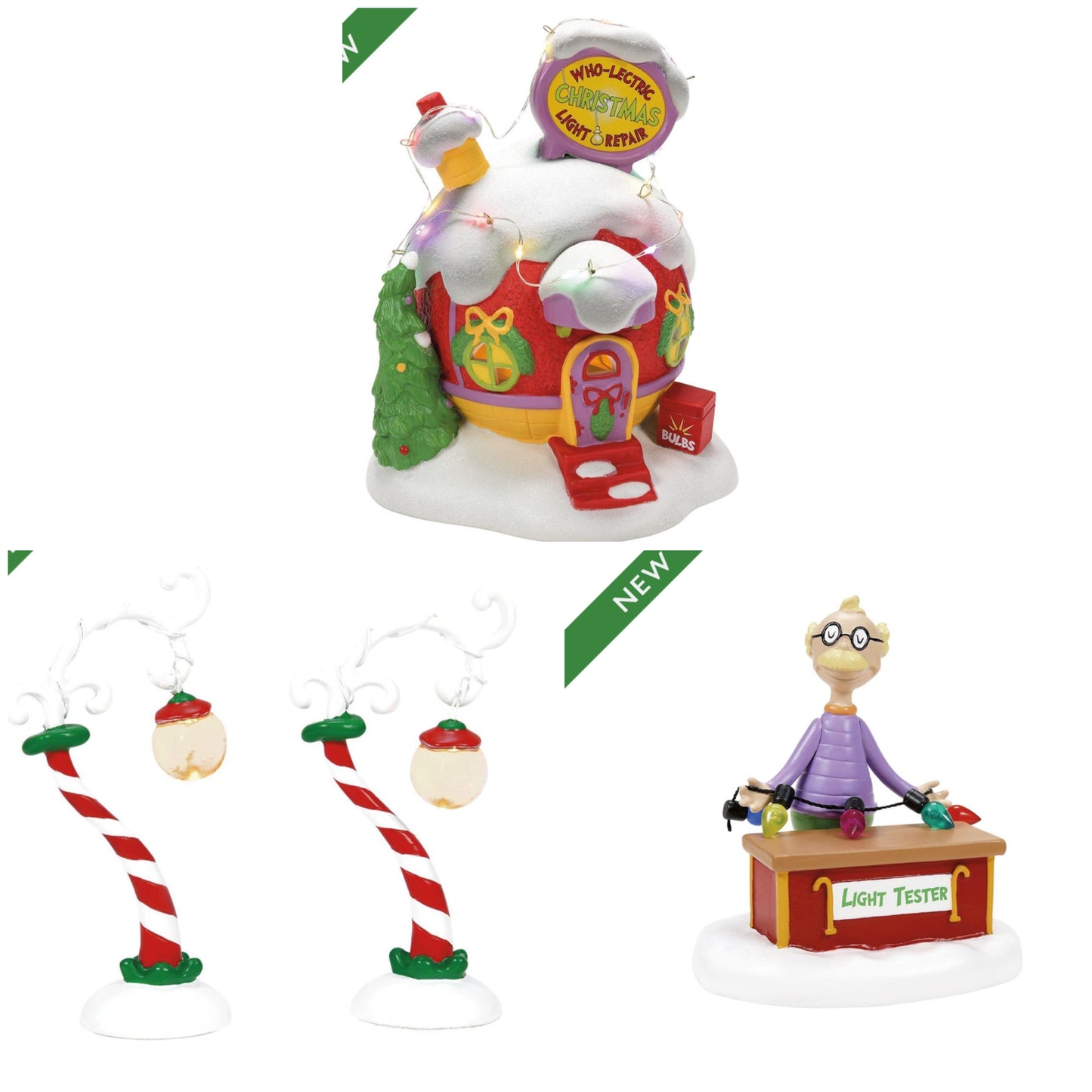2024 Grinch Village Light Repair Building PrePack Bundle