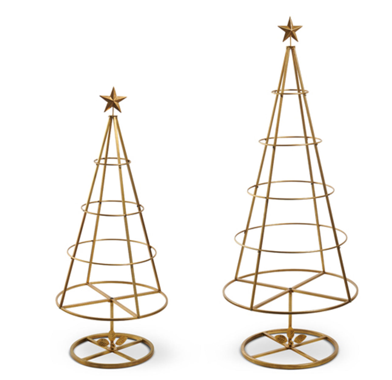 Raz 60" Gold Tree Ornament Display Frames Christmas Decoration Set of 2
