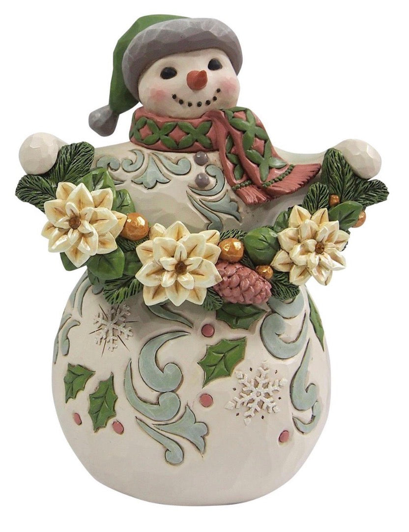 Opal & Moss Snowman Poinsettia
