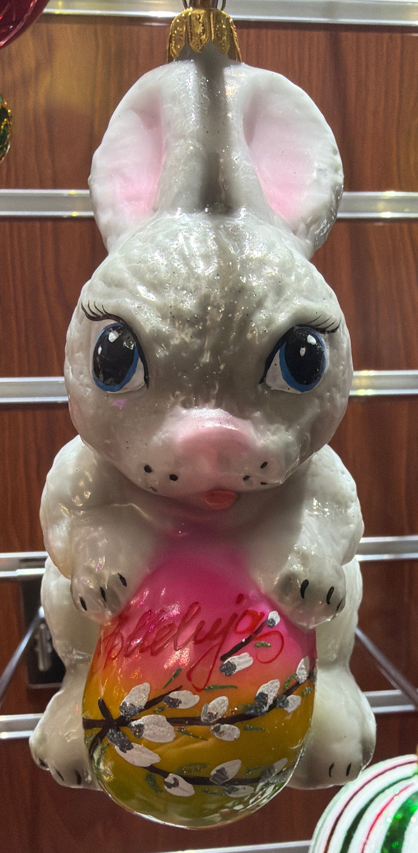 Easter rabbit with pink egg