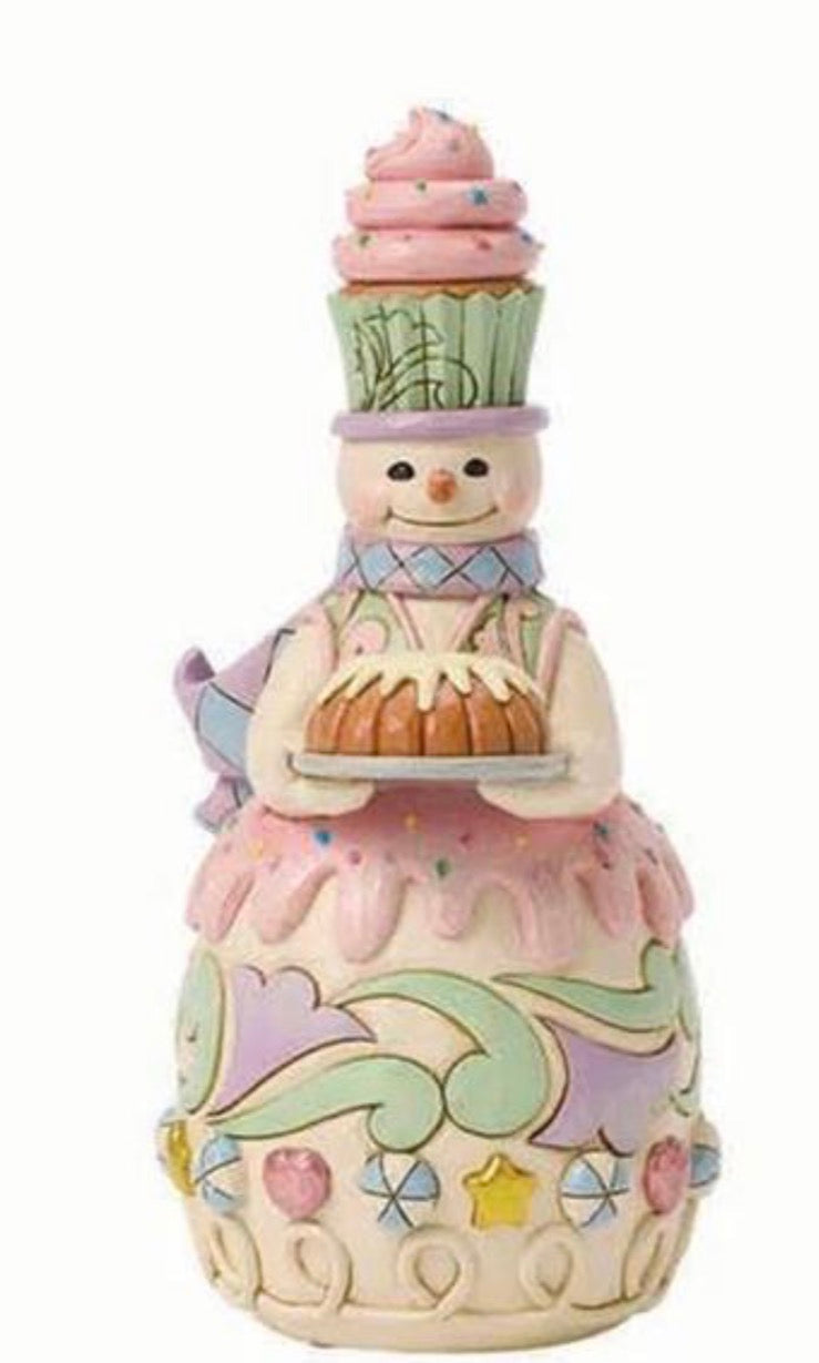Sweets Snowman Bundt Cake Figure
