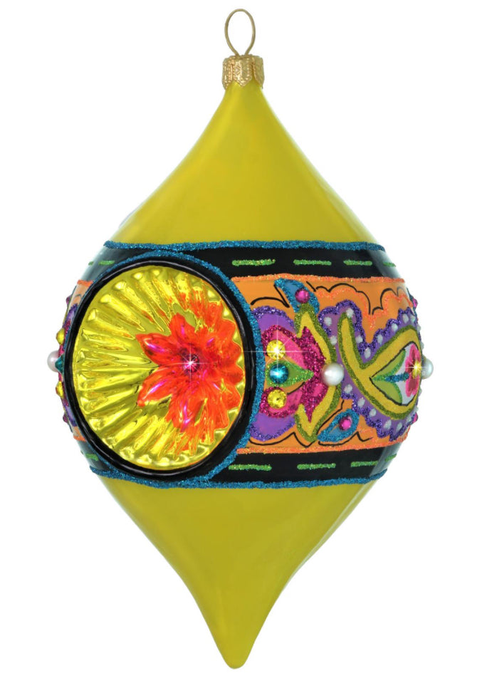 Lemon Paisley Reflector