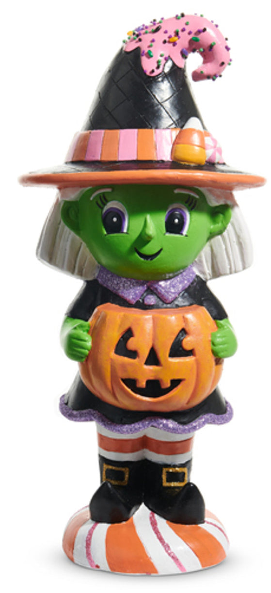 Trick or Treater Witch or Pumpkin Man Large Halloween Figure Decoration