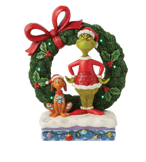 Grinch & Max in Wreath Fig