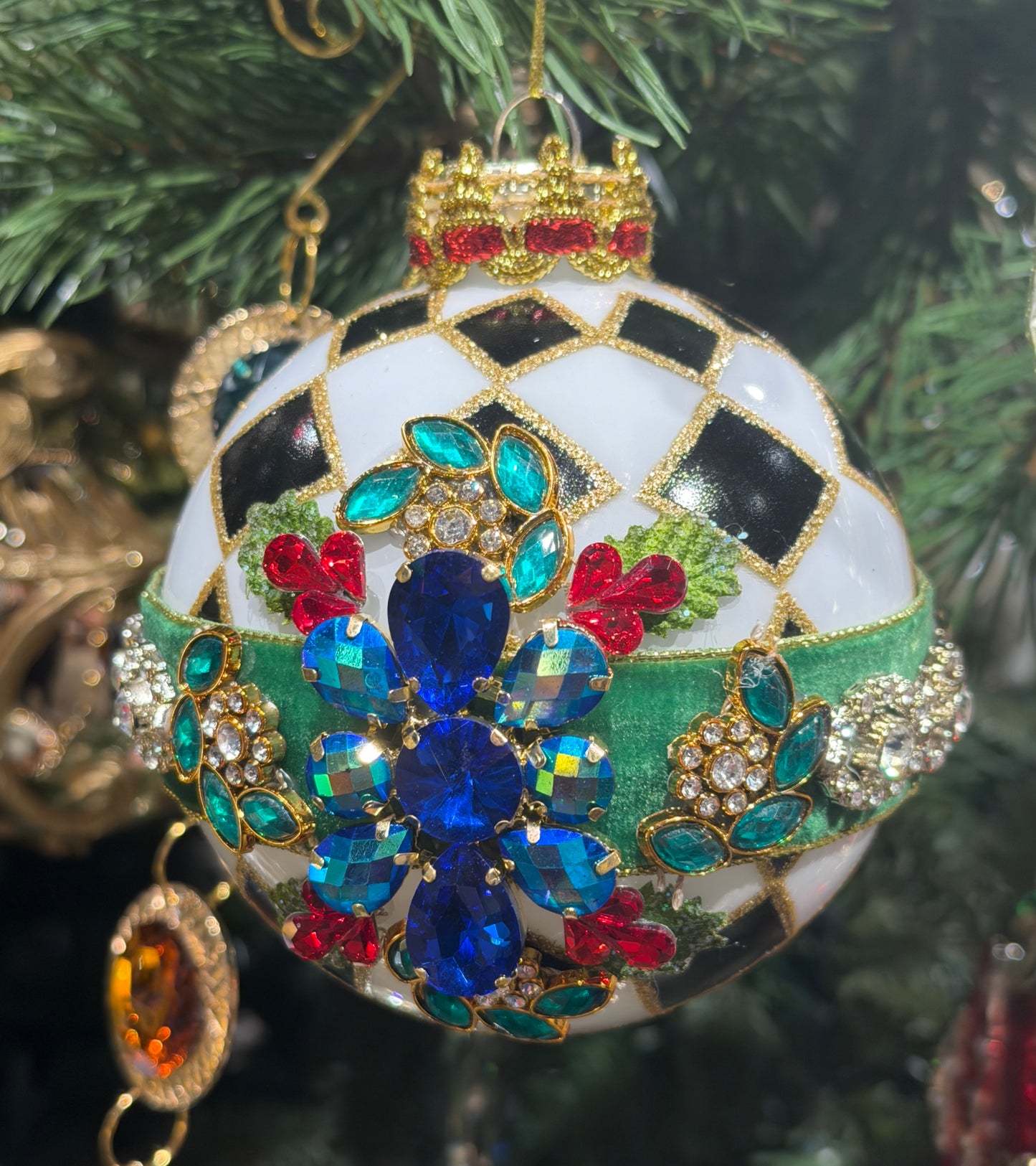 2026 Mark Robert's Timeless Jeweled Ornament, Box of 4 36-61404