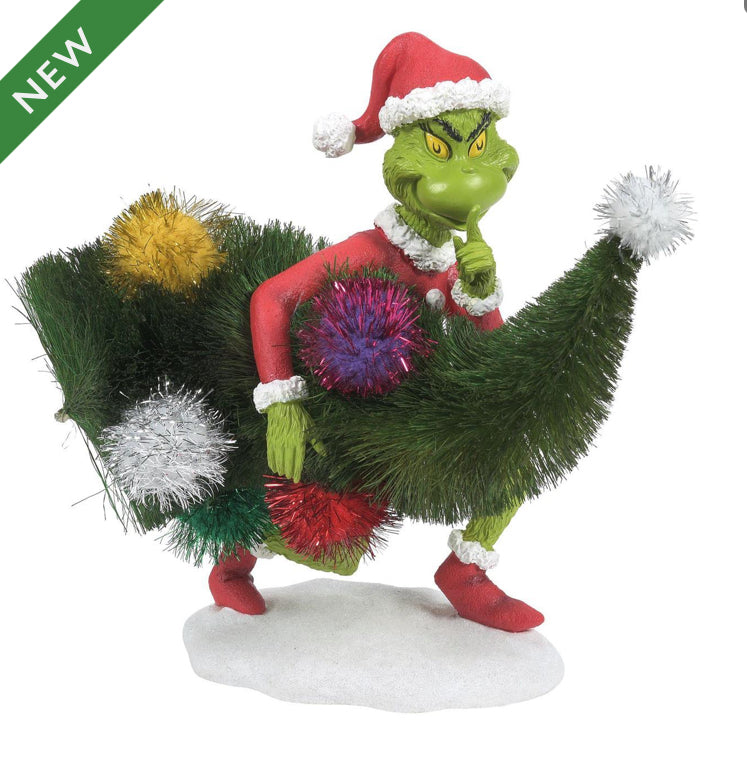Grinch Stealing Tree Figurine