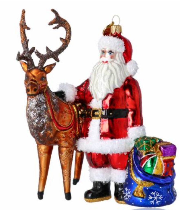 Santa with Reindeer