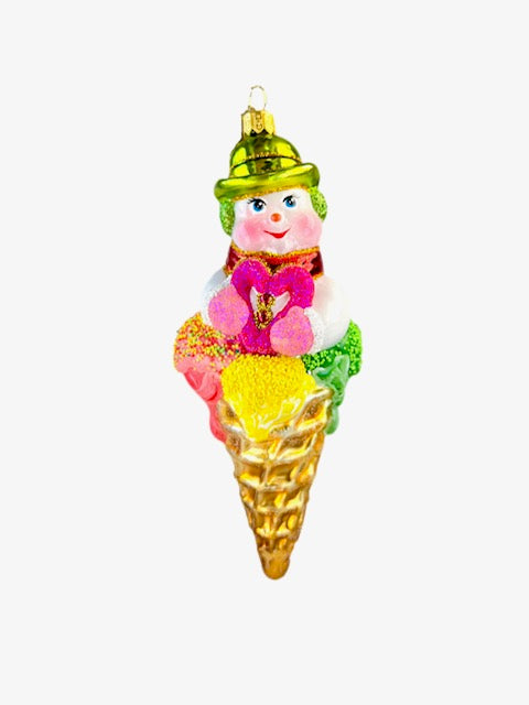 Ice cream snowman