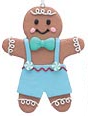 ASSORTED GINGERBREAD CLAY DOUGH ORN