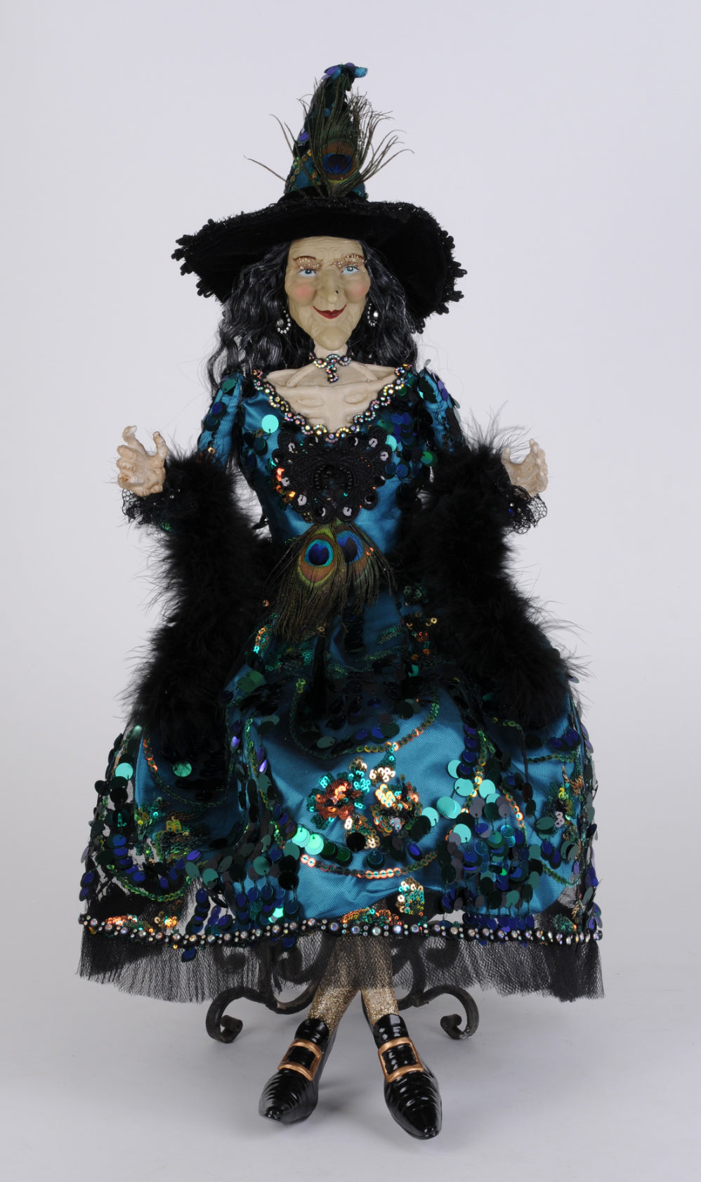 Glitzy Pecock Witch
