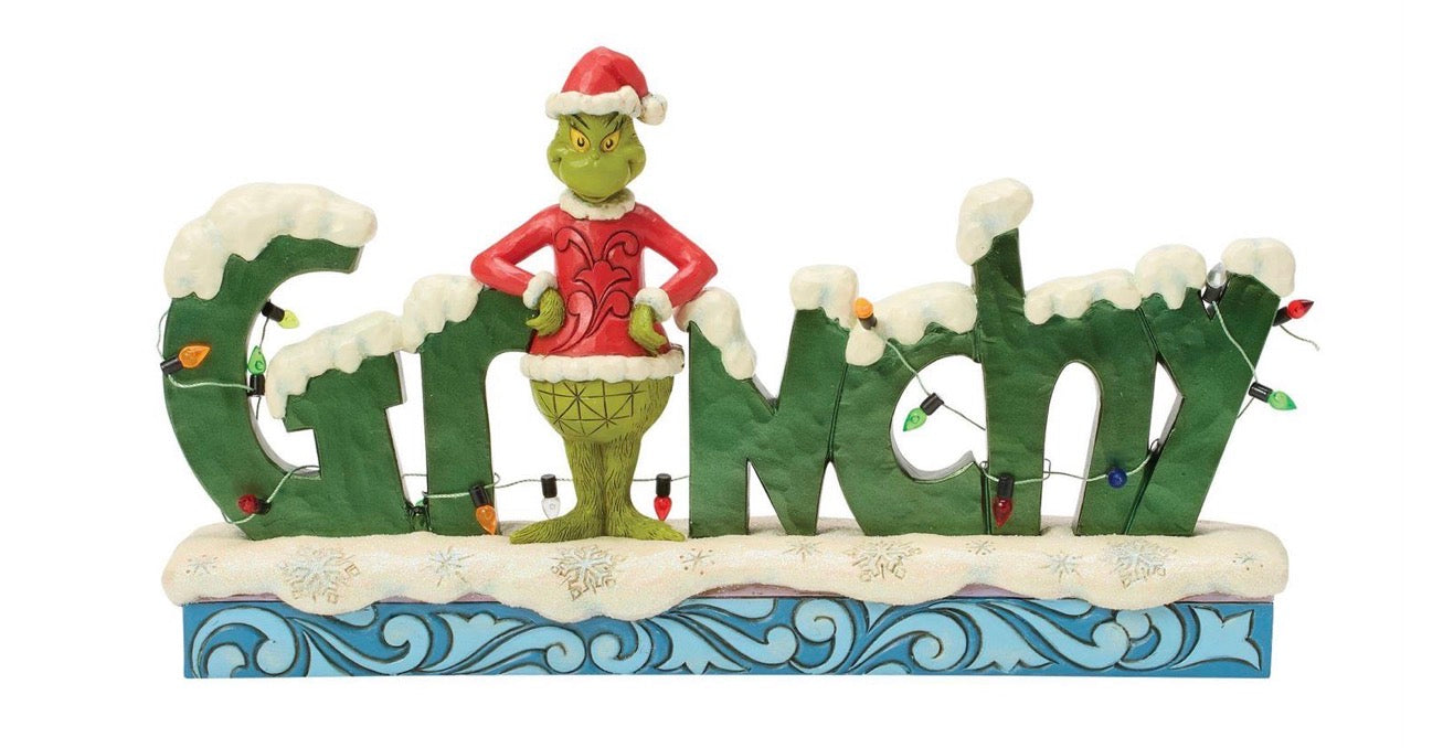 Grinchy Word Figurine