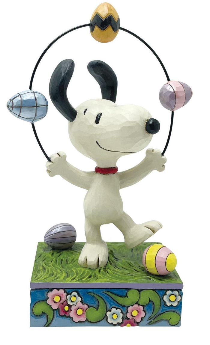 Snoopy Juggling Eggs