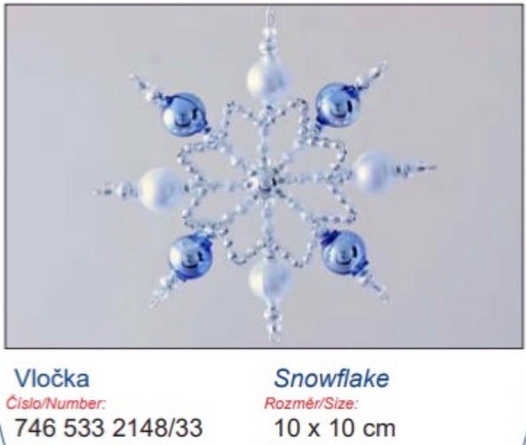 Blue and Silver Snowflake Pre Order