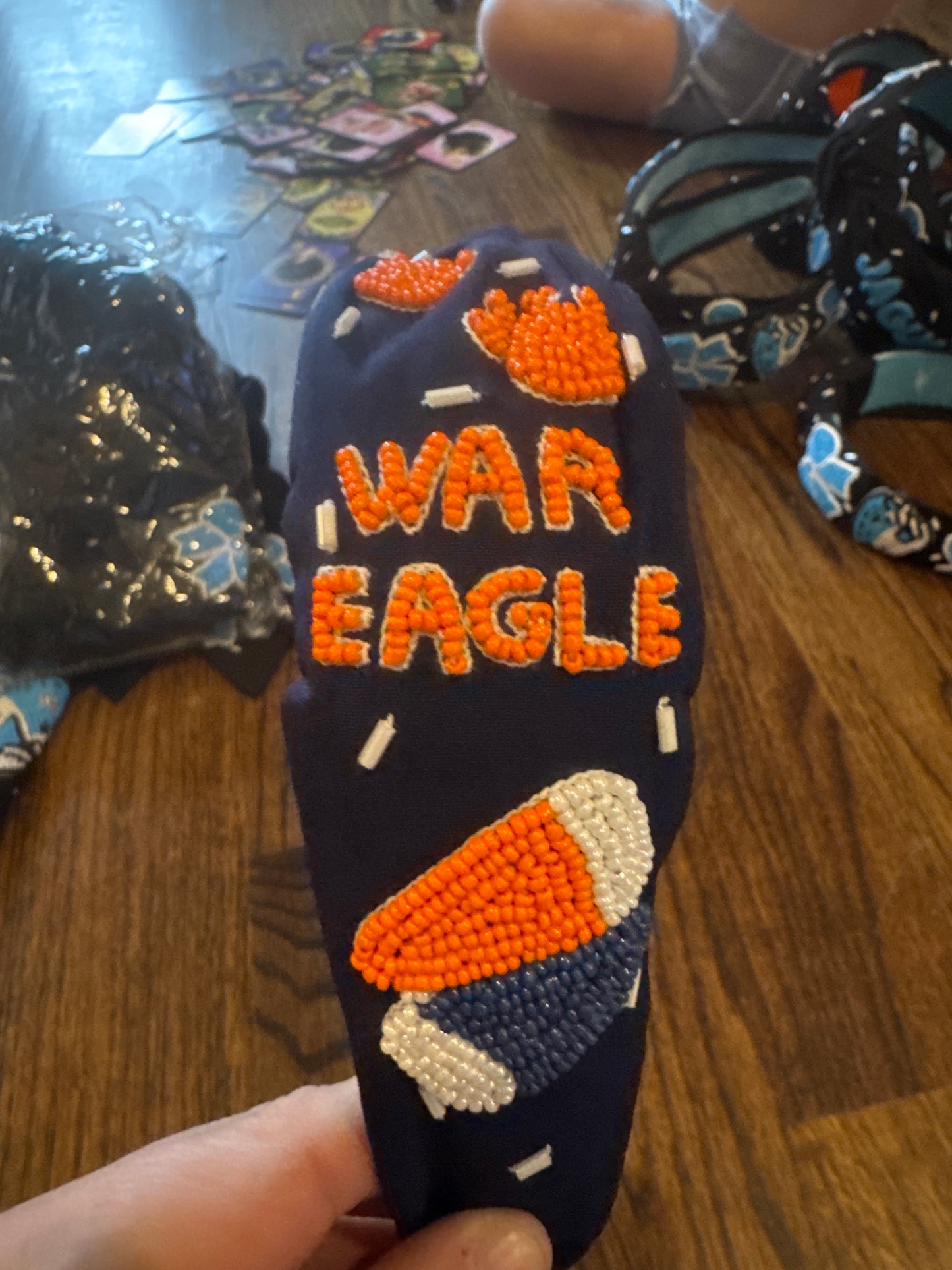 Auburn mascot blue headband