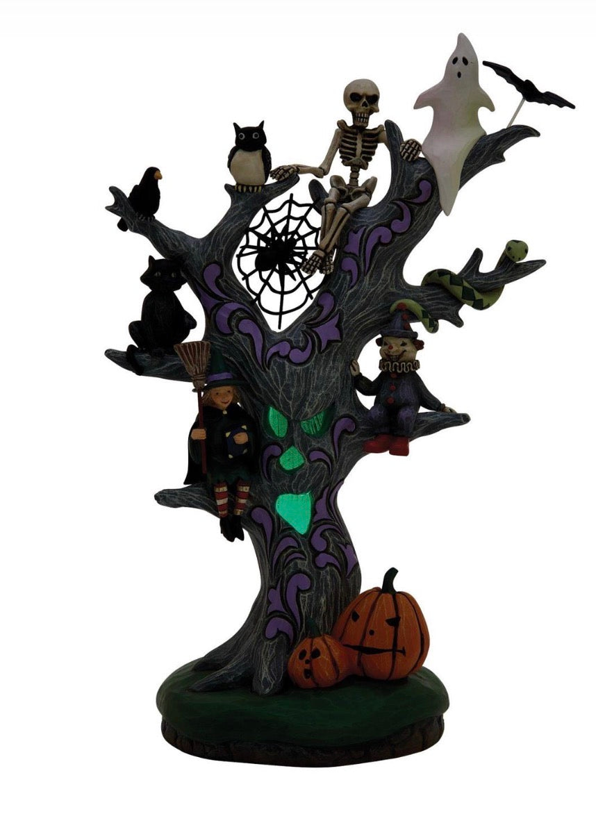 Scary LED Tree Figurine