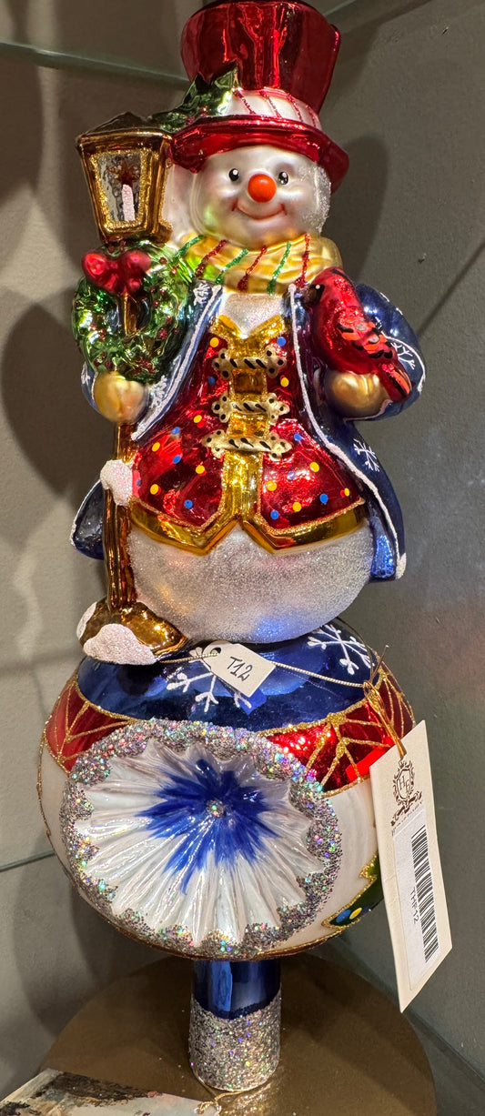 STYLISH SNOWMAN TREE TOPPER