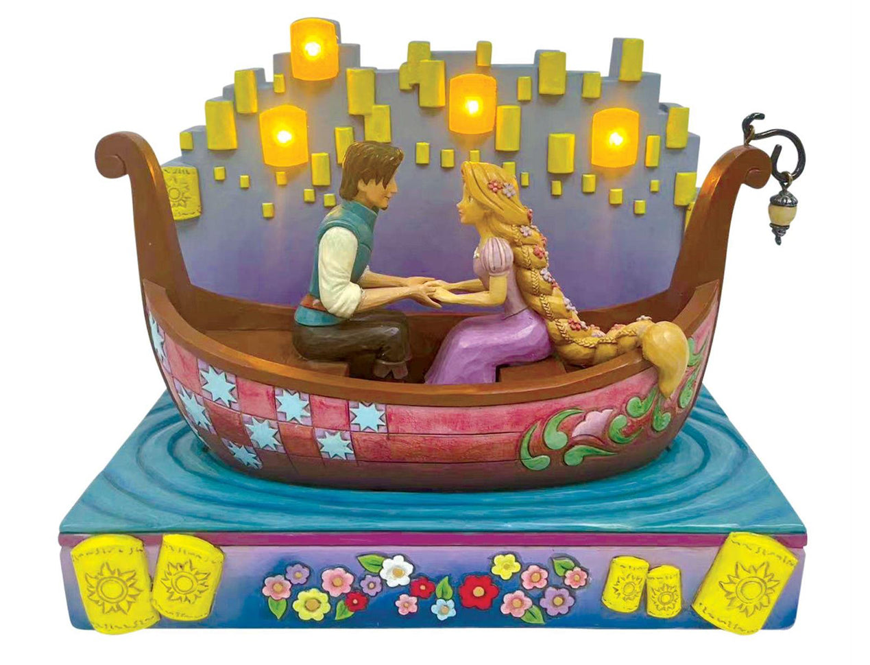 Tangled Boat with LED Lanterns