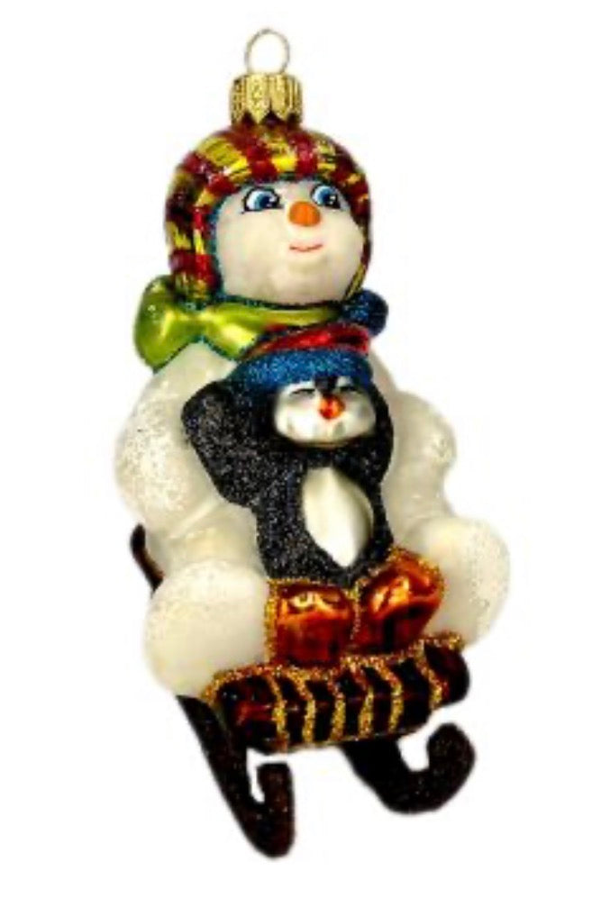 Snowman on the Sled