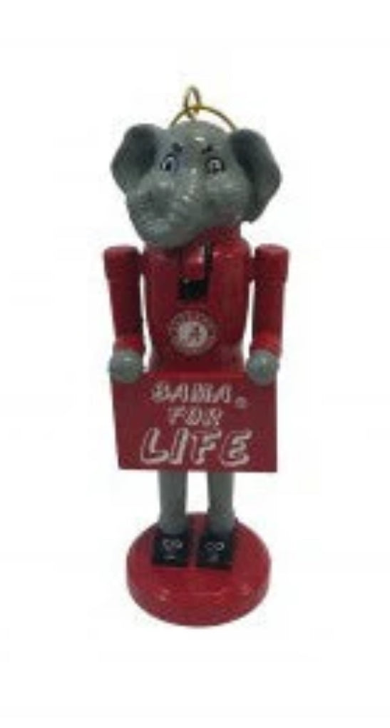 University of Alabama Big Al Mascot Nutcracker Ornament