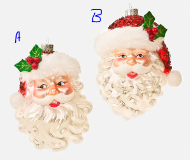 Santa Head Ornament