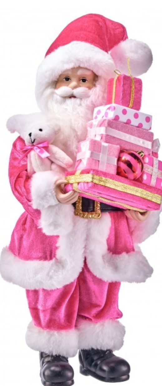 20" SHOPPING VELVET SANTA