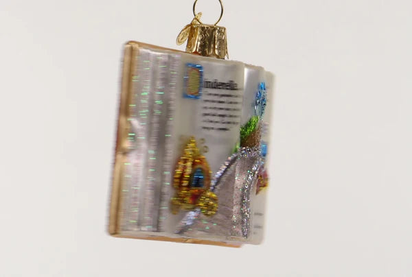 Cinderella Book Ornament