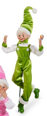 16" HOLLY JOLLY POSABLE ELF