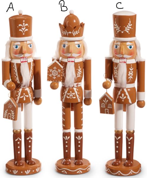 15.5" GINGERBREAD NUTCRACKER