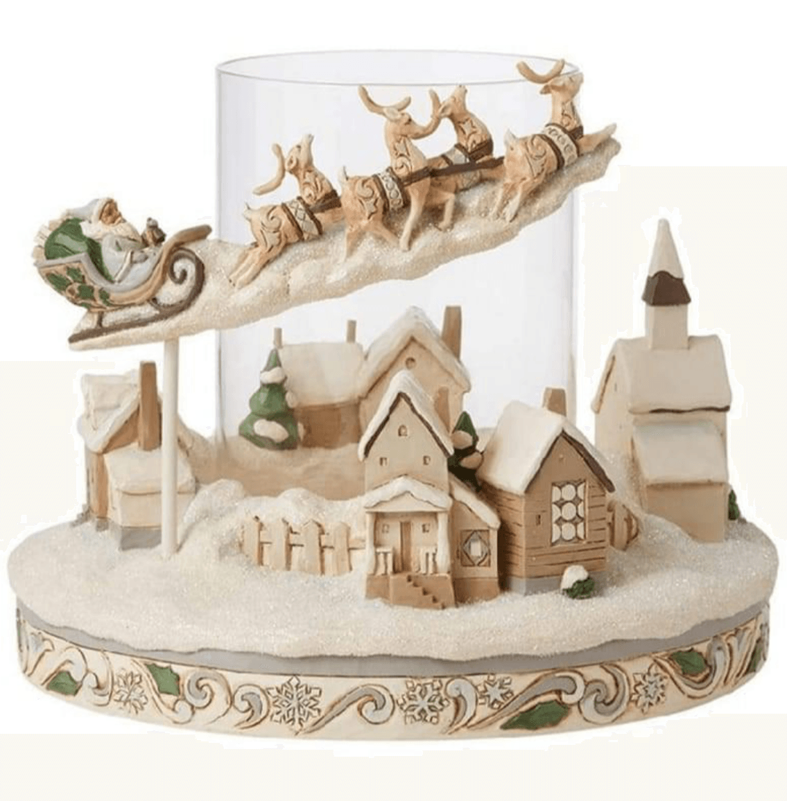 Woodland Santa Sleigh CndlRing - E & C Creations