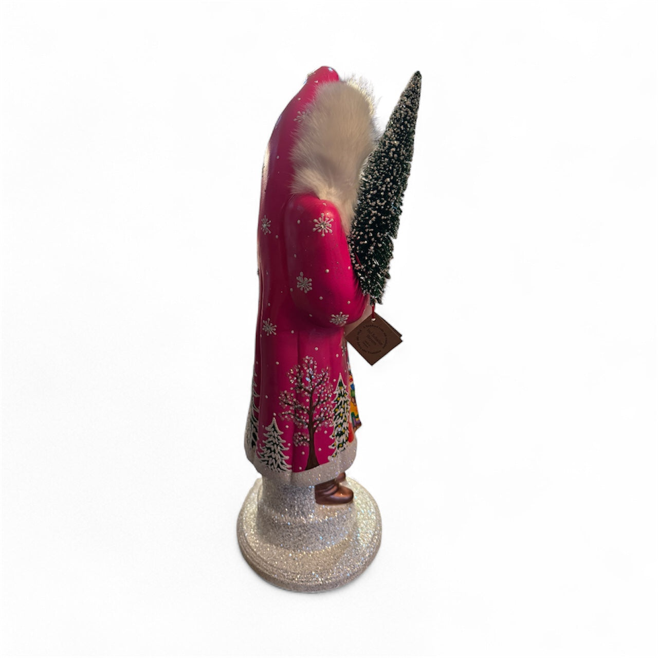 Ino Schaller Pink Snowman Scene Santa