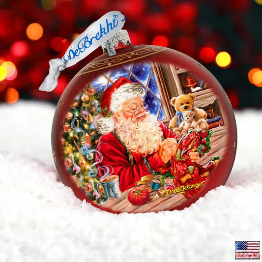 Getting Ready For Holidays Lg Glass Ornament LTD