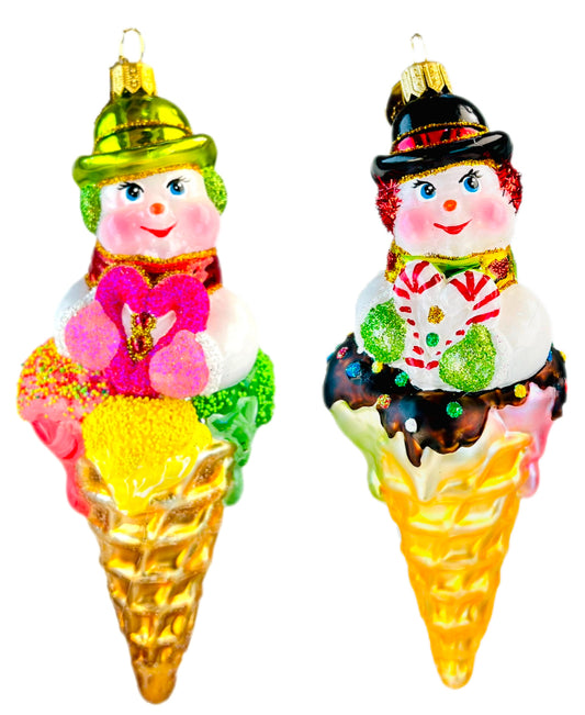 Ice cream snowman