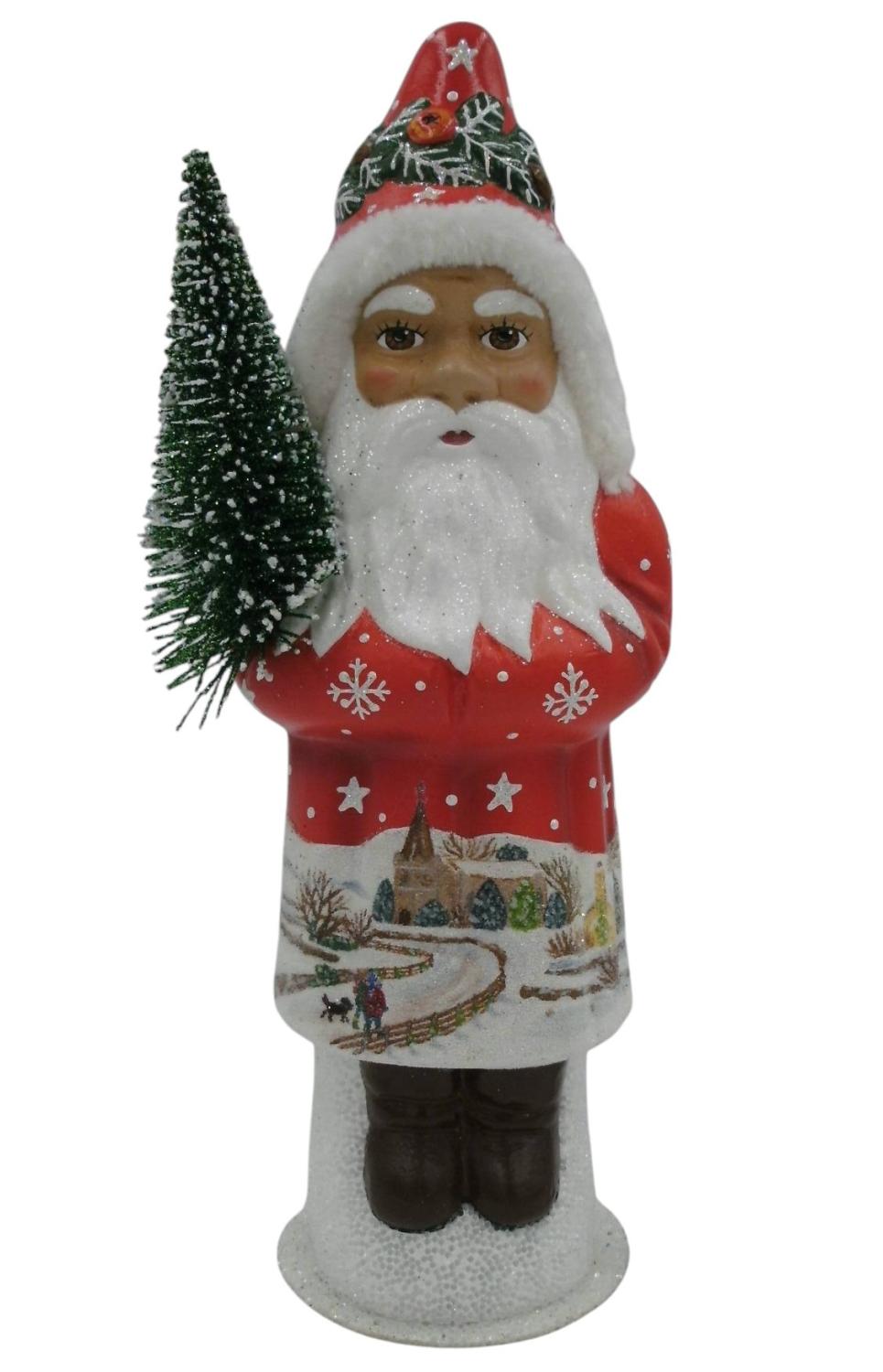Santa with Christmas Scene