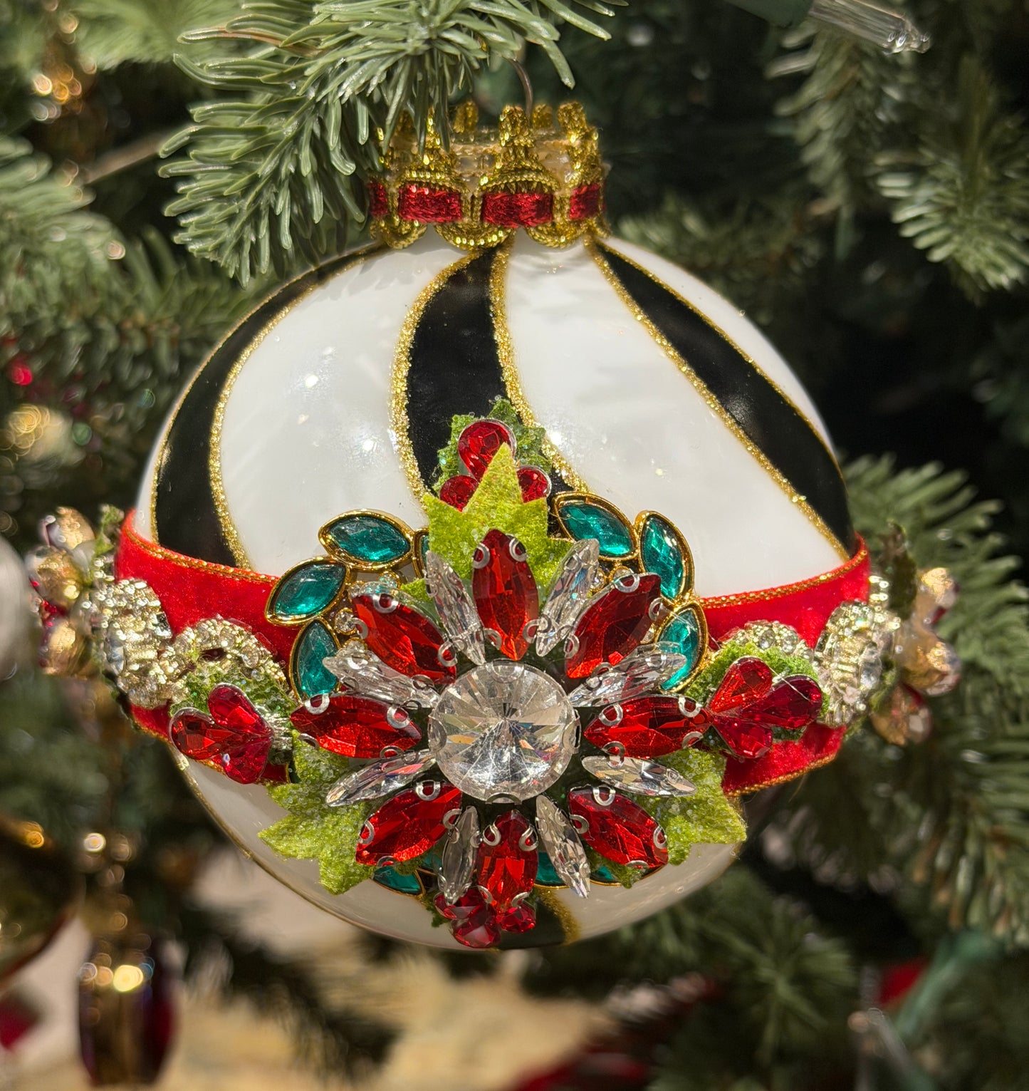 2026 Mark Robert's Timeless Jeweled Ornament, Box of 4 36-61404