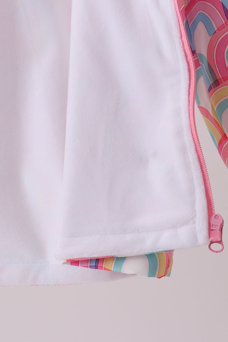 Rainbow Ruffle Raincoat