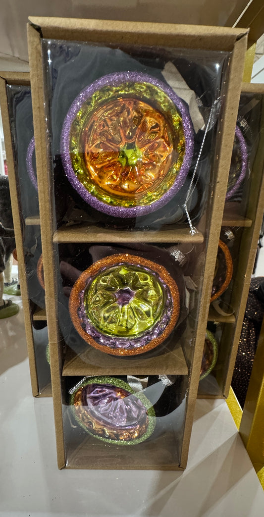 3" Halloween Ornament Set