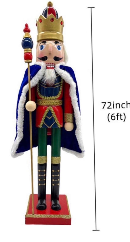 72" Gold Crown Nutcracker