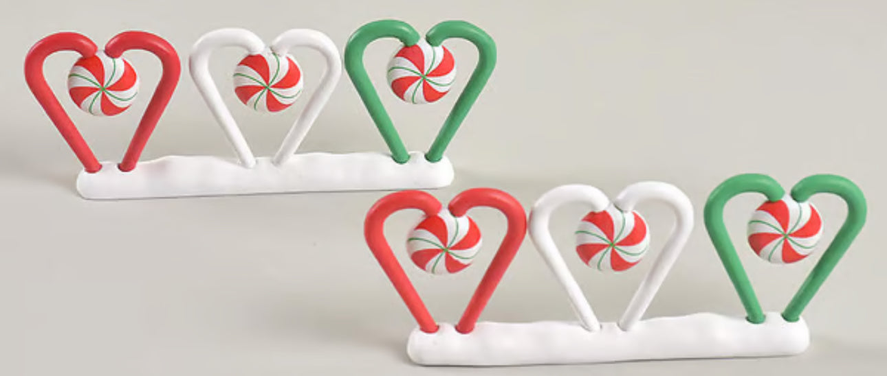Candy Cane Fence-Set Of 2 - With Box